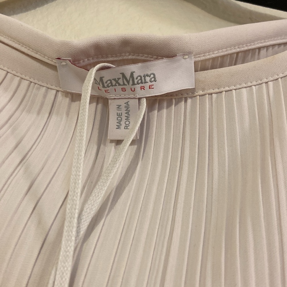 MaxiMara Pleated Case Silk  Top - Picture 4 of 5